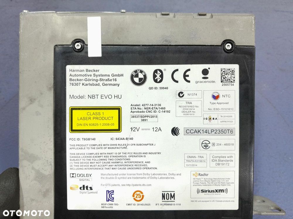 BMW X5 F15 RADIO NAWIGACJA HARMAN NBT EVO 8708256 - 5