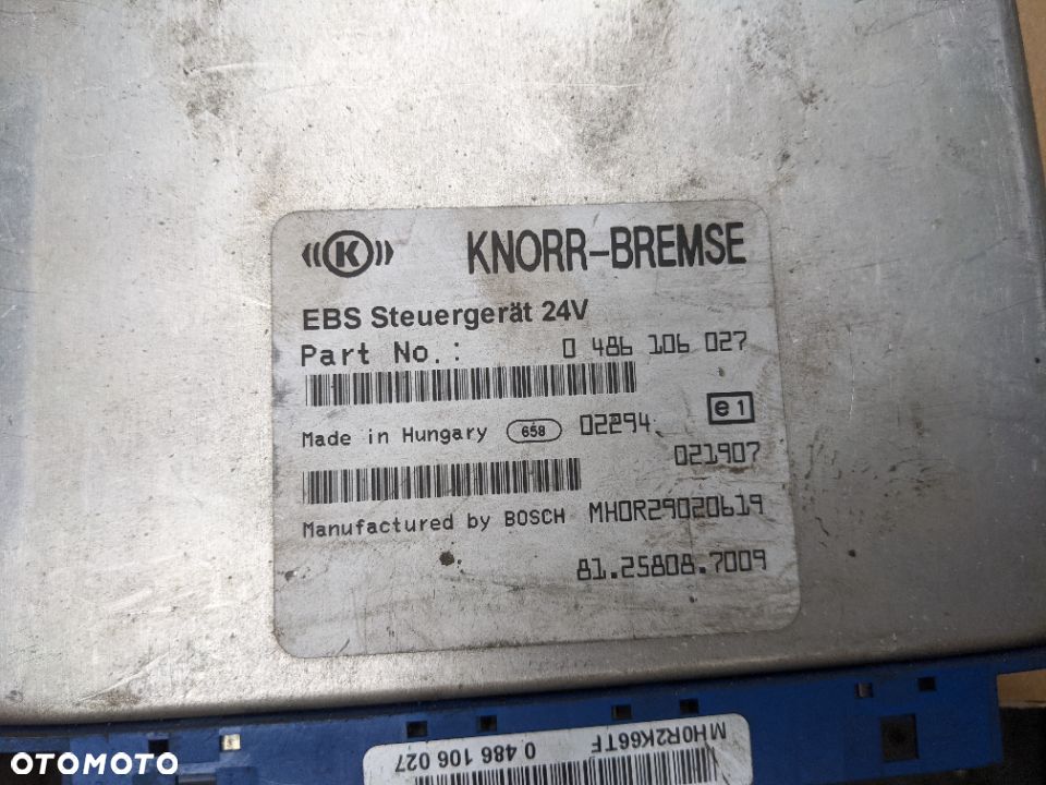 Moduł sterownik komputer EBS MAN 0486106027 - 3