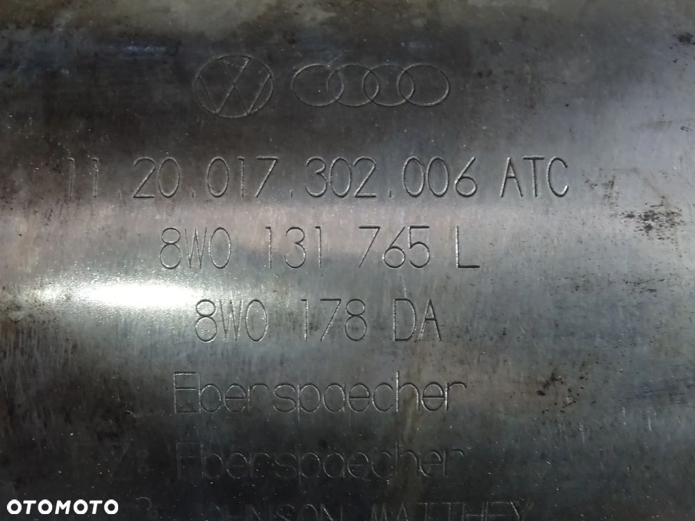 8W0131765L 8W0178DA katalizator filtr DPF 2.0 TFSI Audi A4 A5 A6 C8 czesci - 2