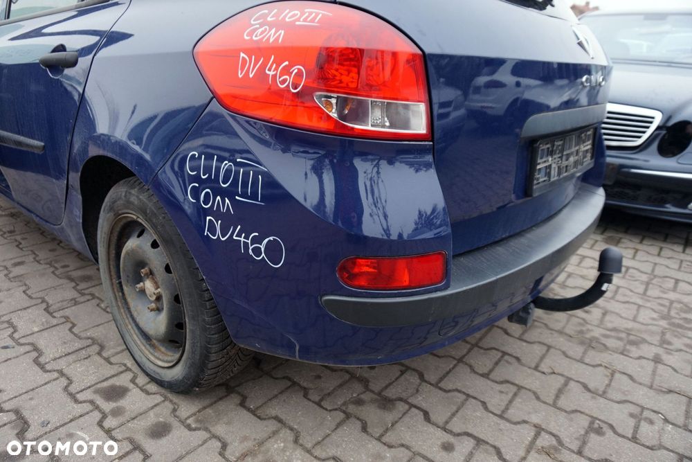 ZDERZAK TYLNY CLIO III PH1 KOMBI OV460  GRANATOWY RENAULT 2005-2009 - 4