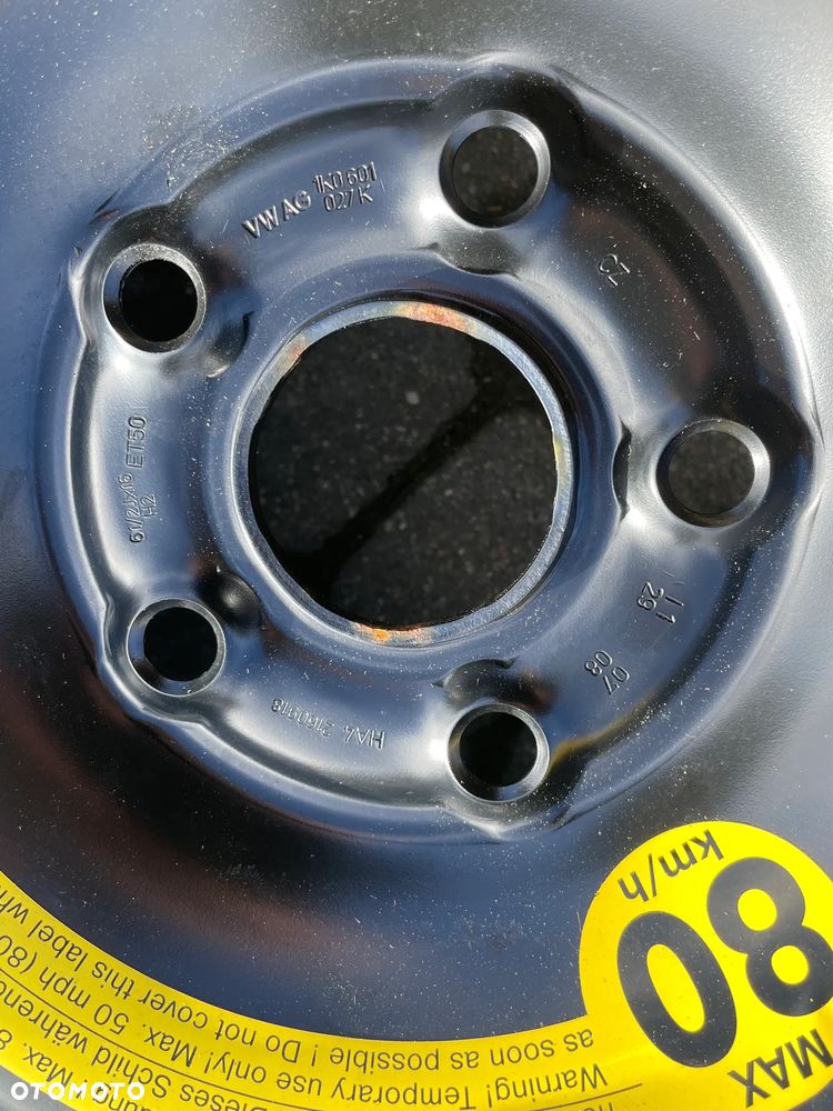 KOŁO DOJAZDOWE ZAPASOWE NOWE 5X112 VW GOLF V OCTAVIA II 1K0601027K 205/55/16 - 4