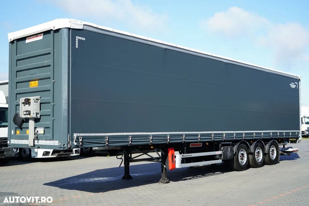 Fruehauf CORTINĂ / STANDARD / HALOMETRU DHOLLANDIA 2.000 kg / SAF / 100% ANVELOPE / BALCĂ PODEA PUTERNICĂ / - 3