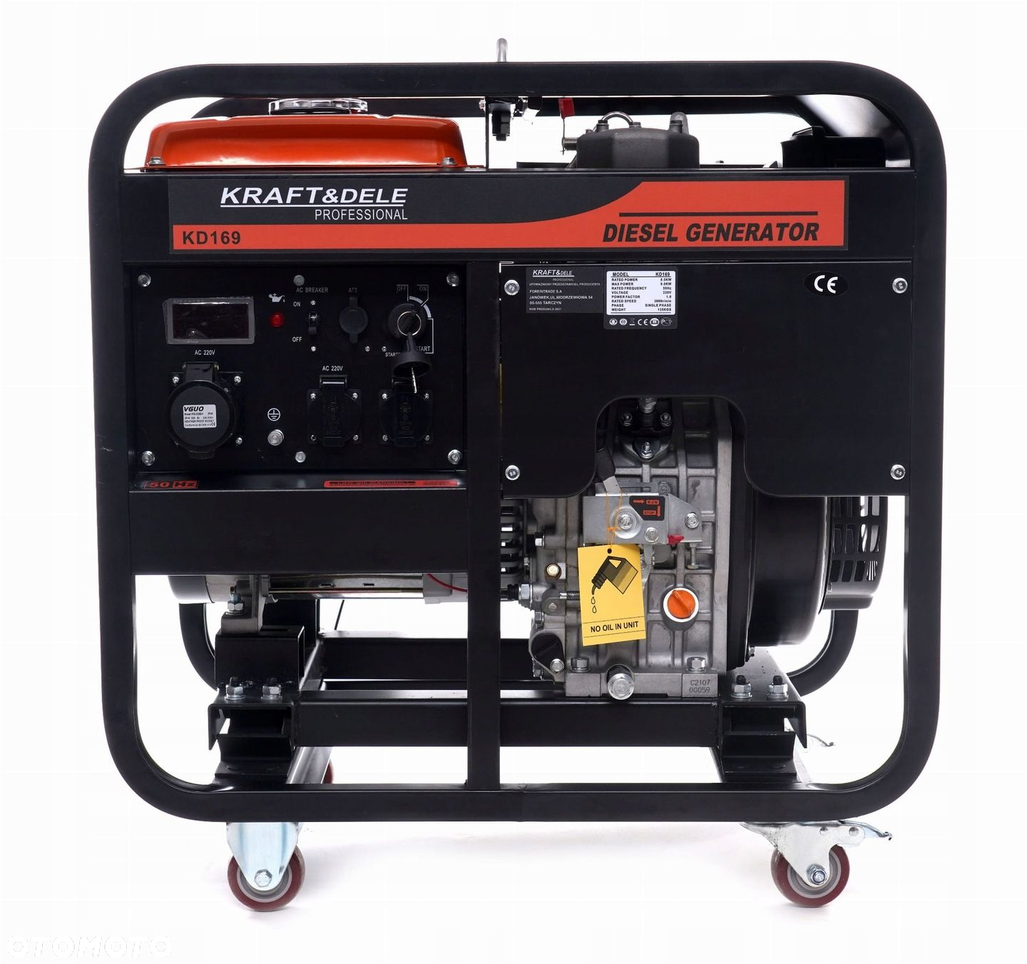 KRAFTDELE AGREGAT PRĄDOTWÓRCZY 9KW 230V GENERATOR 3 FAZOWY KD169 - 9