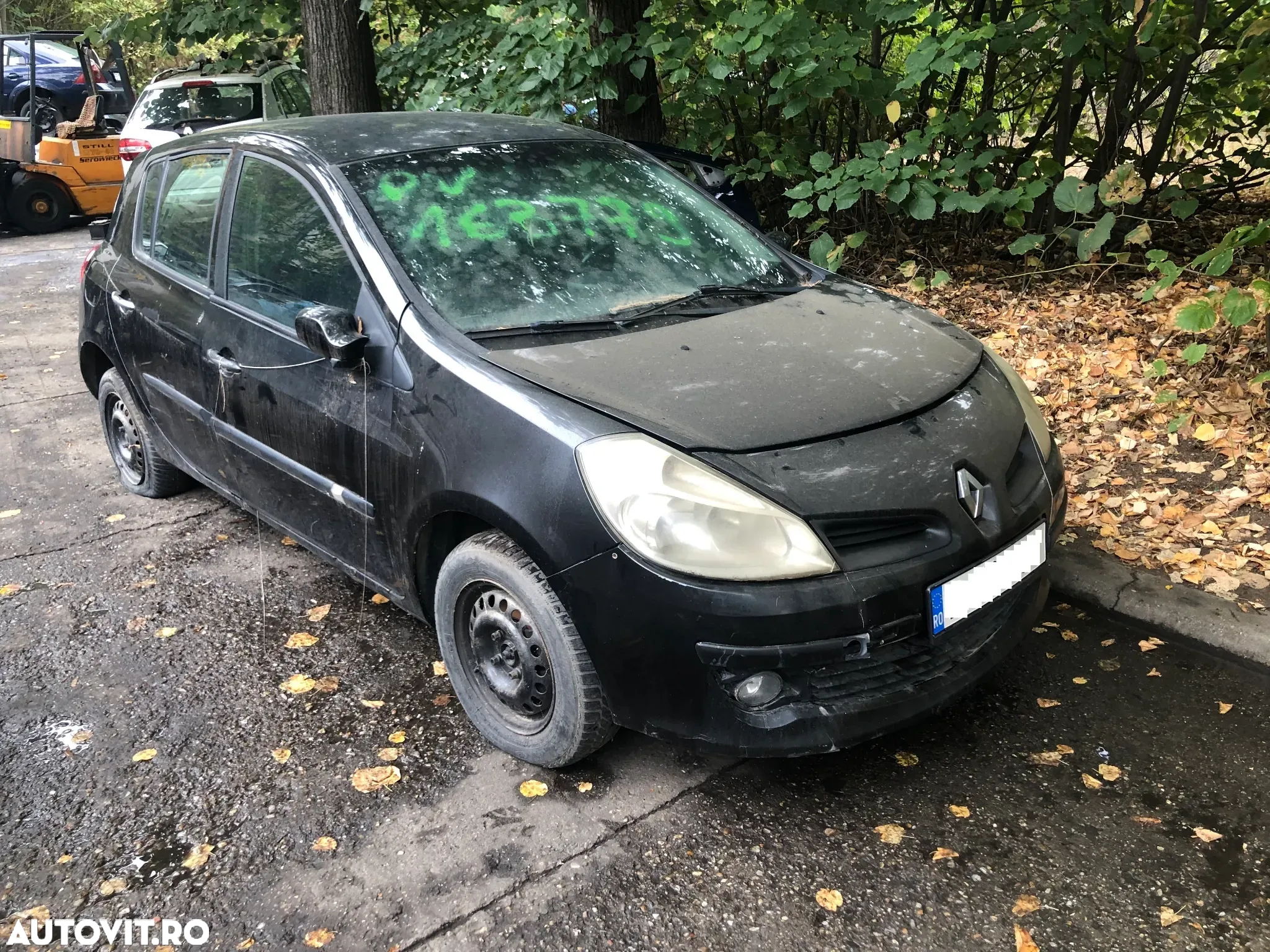 Capota fata motor Renault Clio 3 negru 2007 - 5