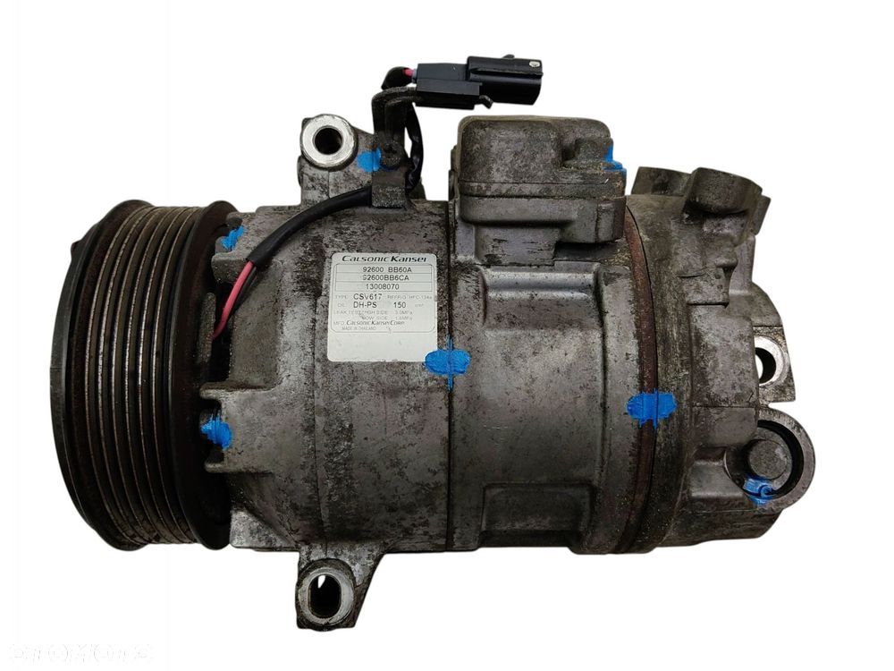SPRĘŻARKA KLIMATYZACJI NISSAN QASHQAI+2 J10 X-TRAIL T31 1.6 DCI 92600BB60A - 2