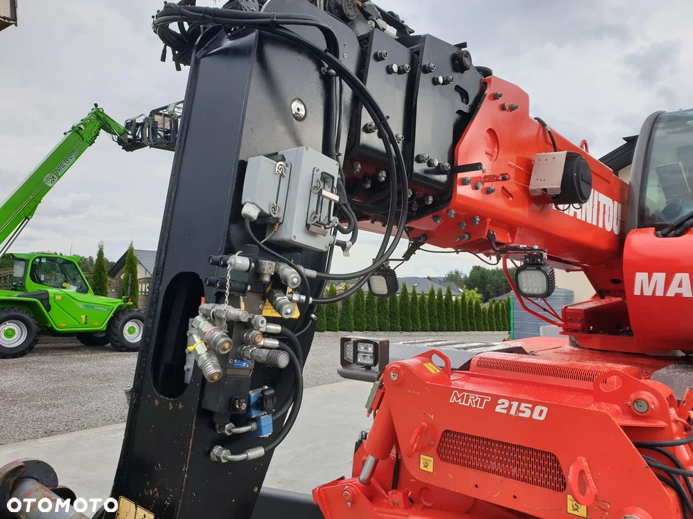 Manitou MRT ROTO 2150 Privilege KOSZ/WIDŁY/PILOTY SPROWADZONA PIĘKNY STAN - 23