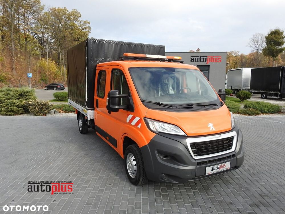 Peugeot BOXER SKRZYNIA PLANDEKA PODWÓJNA KABINA DOKA 7 MIEJSC KLIMATYZACJA PNEUMATYKA  140KM - 2