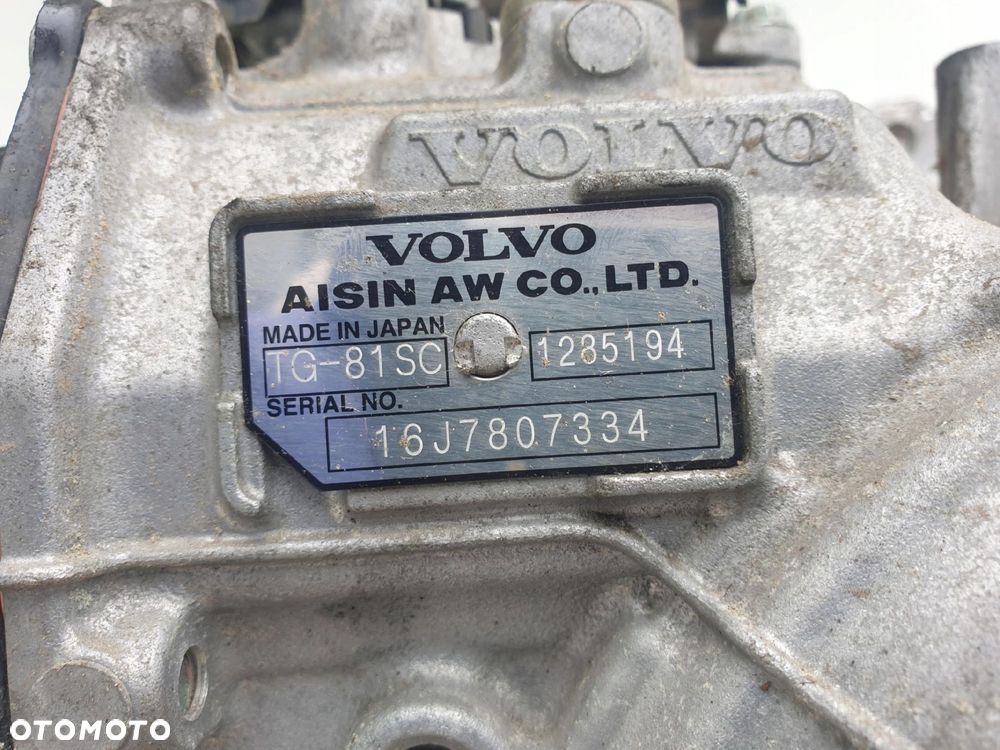 AUTOMATYCZNA SKRZYNIA BIEGÓW Volvo S60 III 2.0 T TURBO _ TG-81SC 1285194 - 2