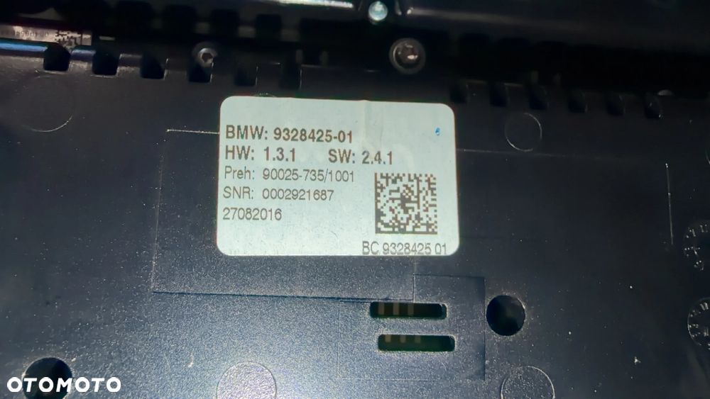 PANEL KLIMATYZACJI RADIA BMW F10 F11 9328425 - 2