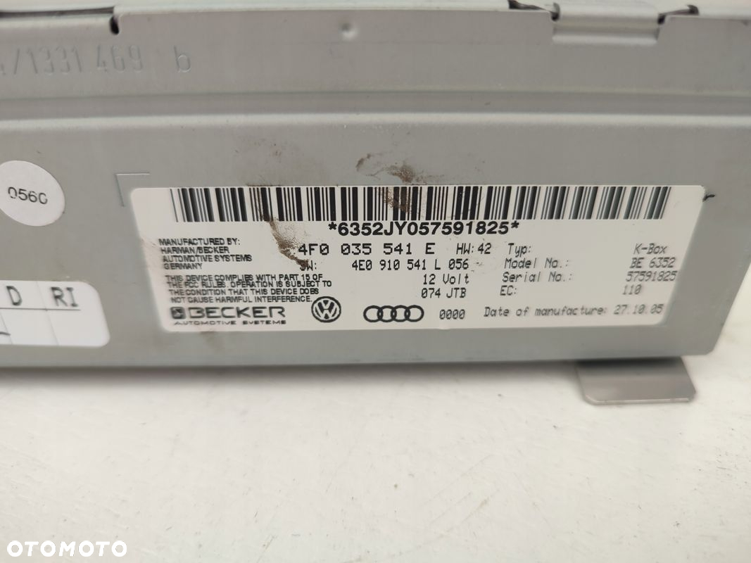 Tuner moduł radia AUDI A6 C6 4F0035541E EUROPA - 3