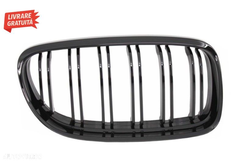 Grile Centrale BMW Seria 3 E90 E91 LCI (2008-2011) M-Design Negru Lucios- livrare gratuita - 3