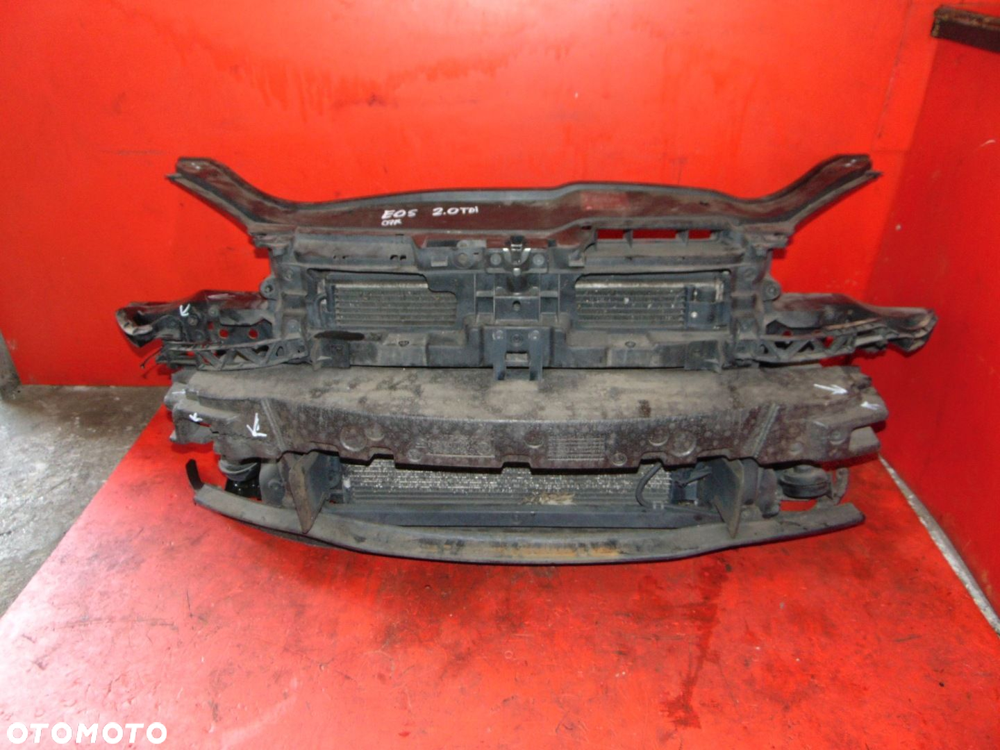 VW EOS 2.0 TDI PAS PRZEDNI CHŁODNICE WENTYLATOR - 3