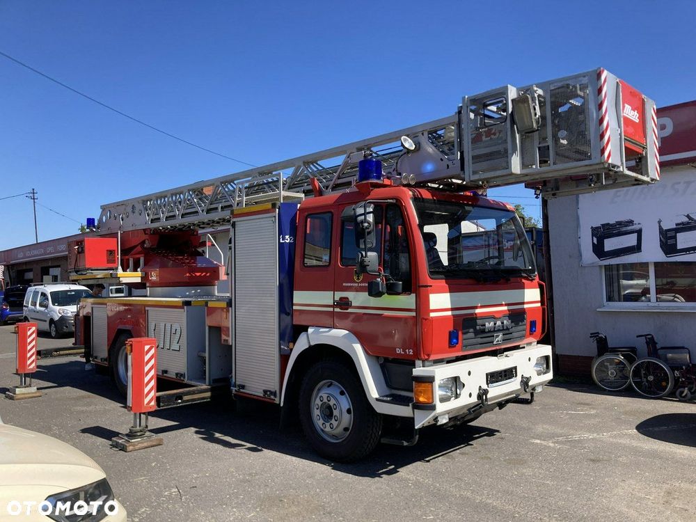 MAN Man 15,280 Straż pożarna drabina Strażacka zwyżka podnośnik Metz M2005 - 1