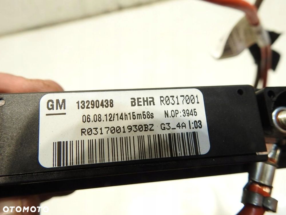 NAGRZEWNICA ELEKTRYCZNA OPEL ASTRA J LIFT 13290438 R0317001 - 5