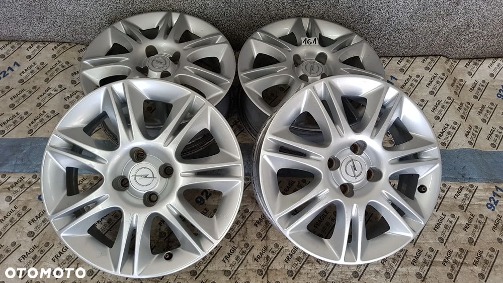 ALU FELGI  ORYGINAŁ OPEL  CORSA D E ADAM 4X100 6JX16 ET40 CORSA  E ADAM ASTRA H GTC - 12