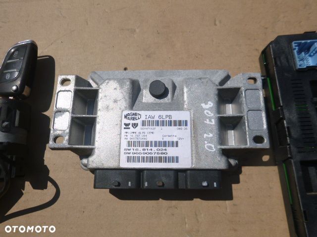 ZESTAW STARTOWY KOMPUTER STACYJKA BSI PEUGEOT 307 2.0 16V - 3