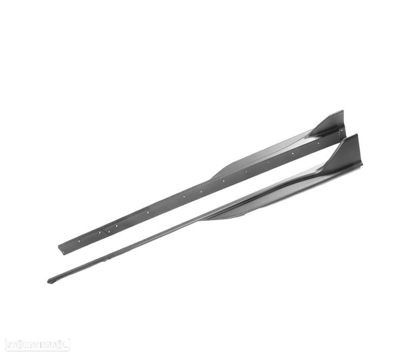 EXTENSÕES DE EMBALADEIRAS FORD MUSTANG V6 GT 10-14 LOOK GT500 PRETO MATE - 3