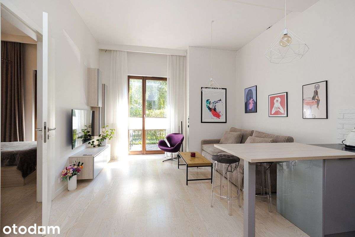 Saska Kępa 40 m2, 3,35m wysokości, ogród