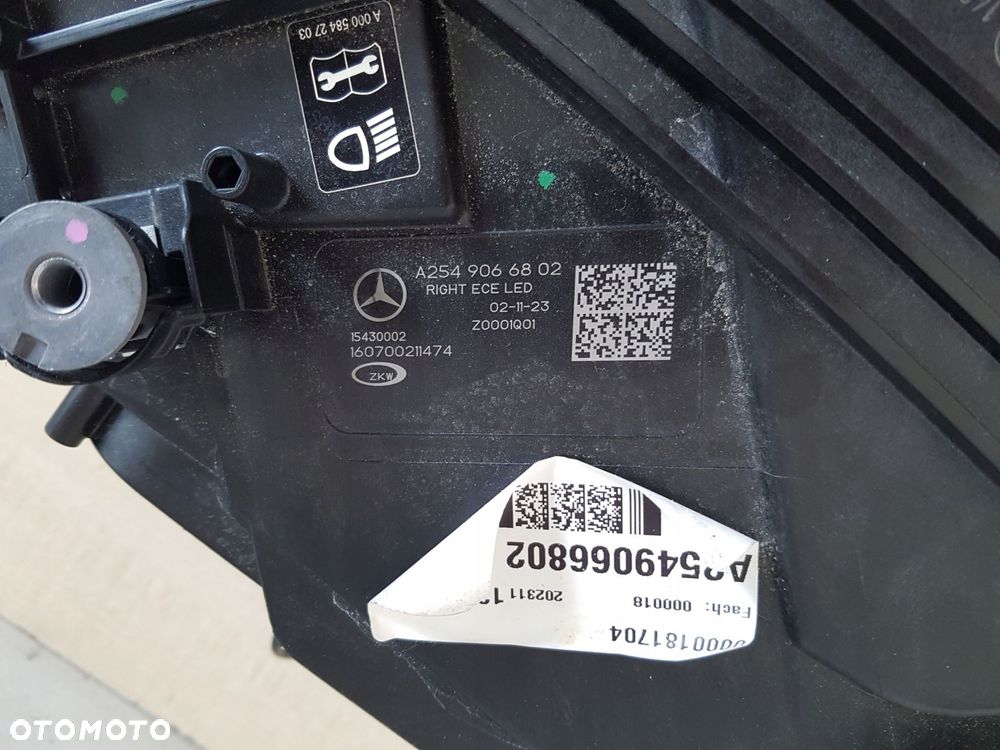 mercedes glc prawa lampa reflektor digital light led a2549066802 - 8