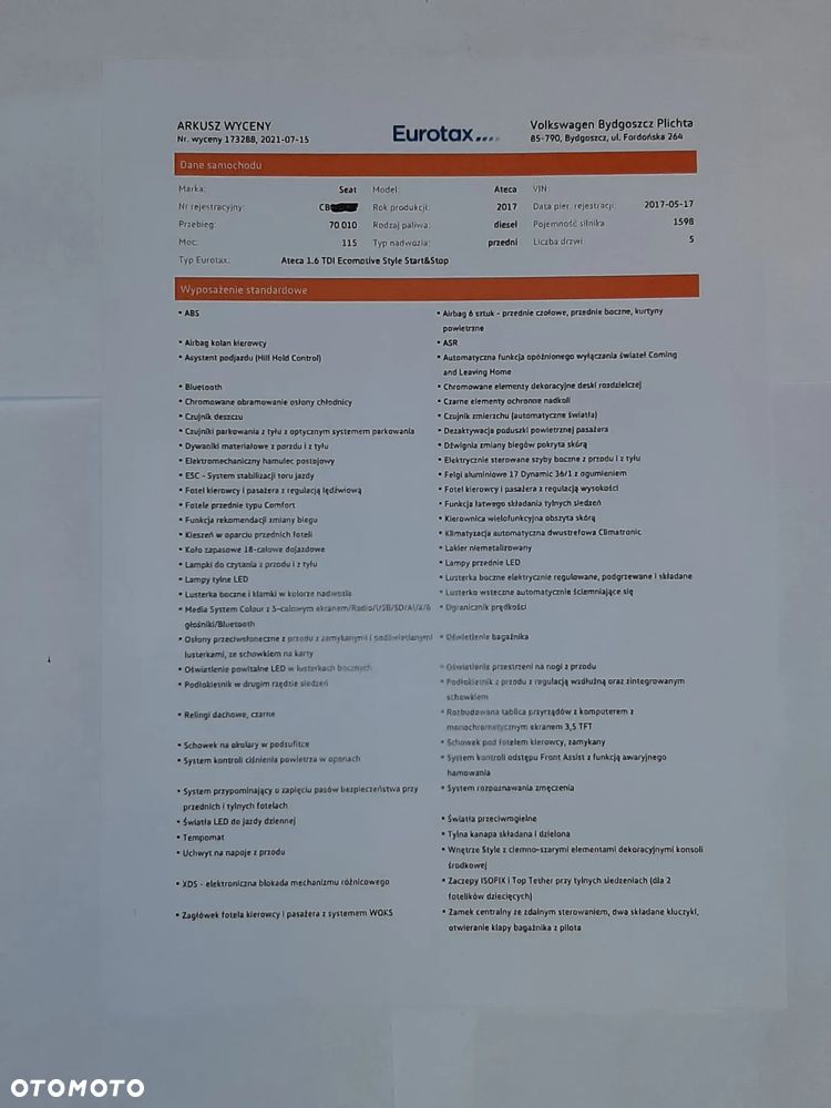 Seat Ateca 1.6 TDI ECOMOTIVE Style S&S - 13