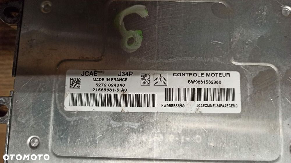 #KOMPUTER PEUGEOT 1007 1.4 nr 9661582980 - 3