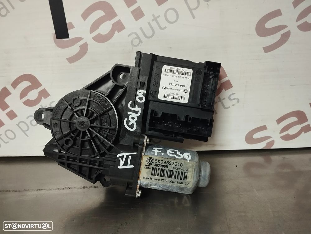 MOTOR DO ELEVADOR DE VIDRO VOLKSWAGEN GOLF VI - FRENTE ESQUERDO / TRÁS  ESQUERDO / TRÁS DIREITO - 5