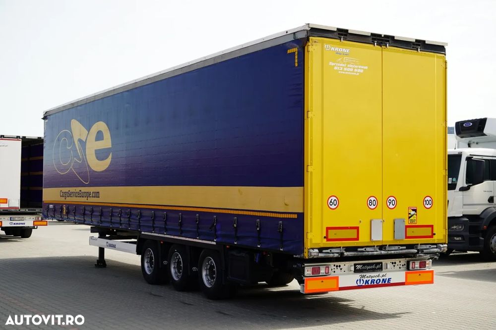 Krone CORTINĂ KRONE / MEGA / ACOPERIȘ RIDICAT / PRELATĂ ARMATĂ / PLATĂ JOSĂ / - 4