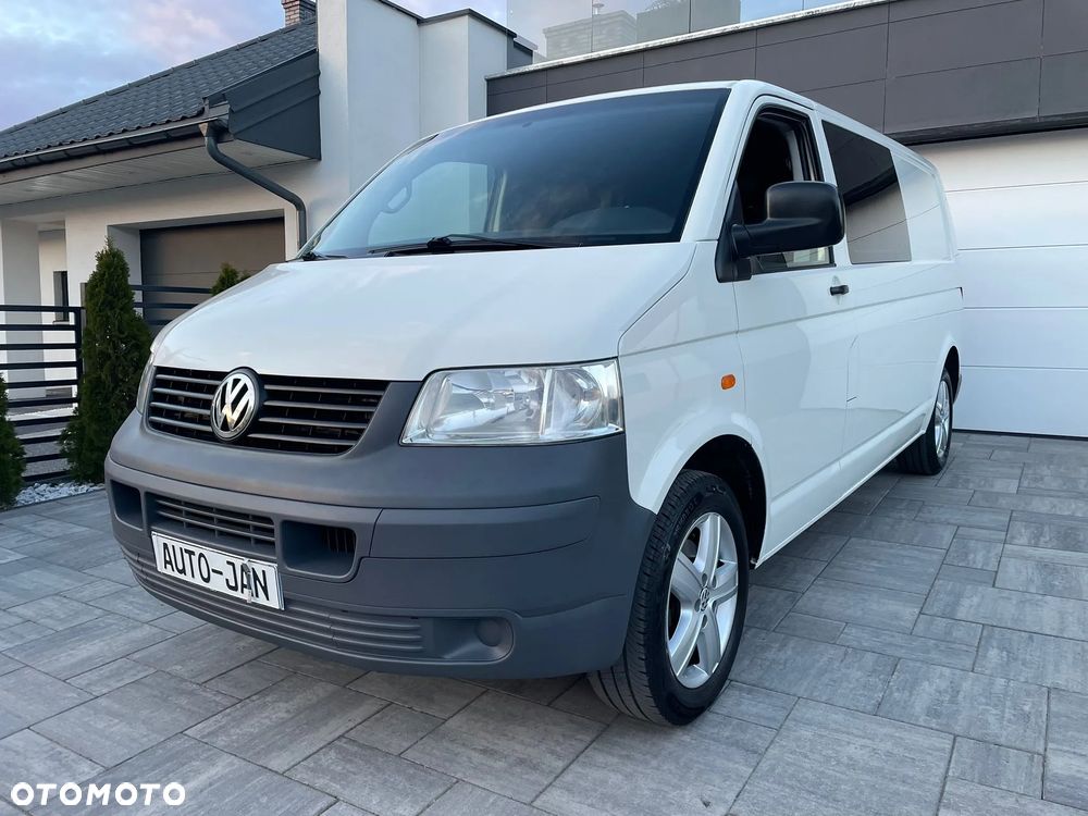 Volkswagen TRANSPORTER T5 L2H1 Długi Klima Skóry Tempomat Brygadówka Dubel Kabina - 24