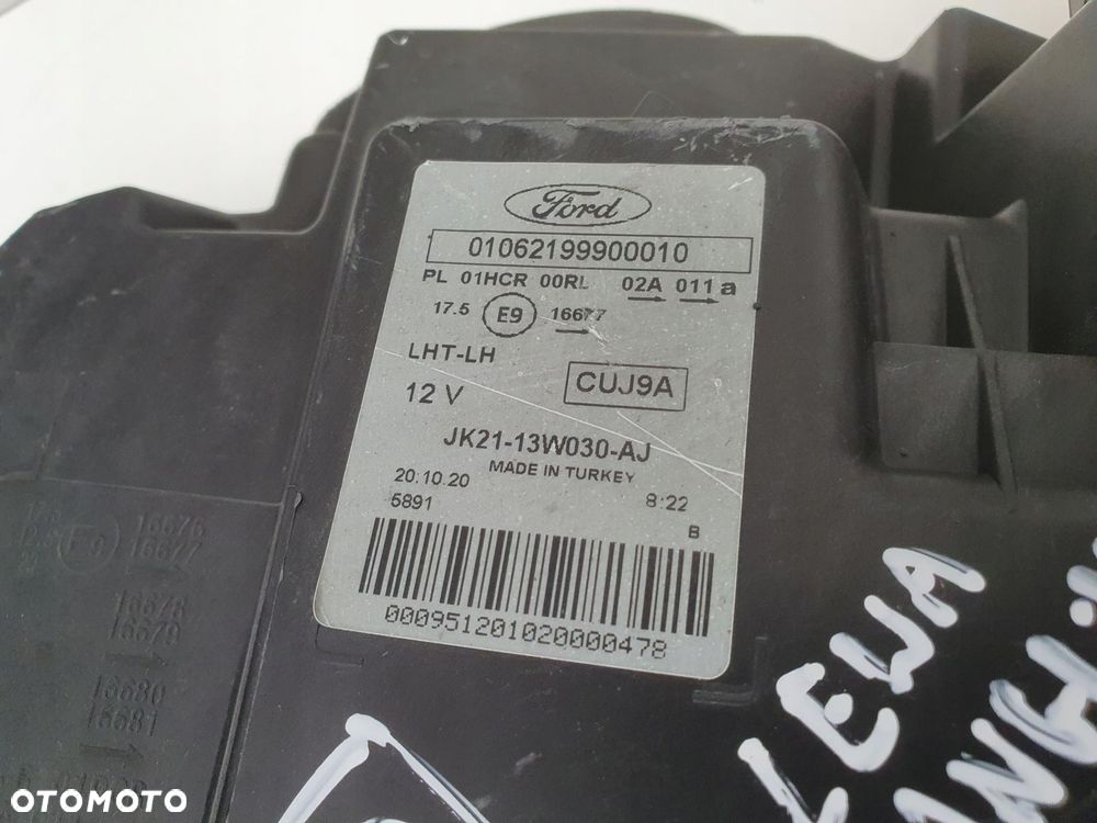 LAMPA LEWA Ford Transit Custom lewy przód przednia LIFT JK21-13W030-AJ - 2