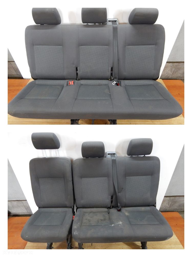 Fotel fotele kanapa tapicerka tył VW Transporter T5 T6 Caravelle Multivan 09-19 Łuków części - 1