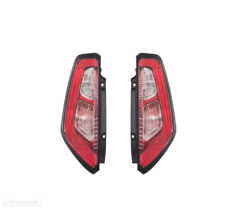 FAROLINS PARA FIAT PUNTO EVO 09- LED QUADRO PRETO - 1