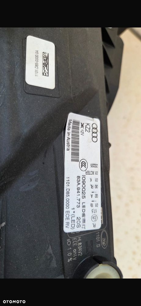 Audi Q3 Lampa Reflektor przedni lewy 83a941773 - 5