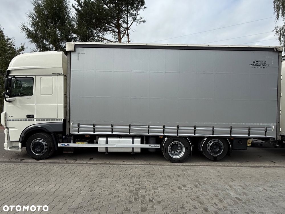 DAF XF480 SUPER SPACE CAB TANDEM JUMBO 6x2 OŚ PODNOSZONA AUTOMAT STANDKLIMA 2xALUTANK SKÓRA LED FIRANKA DŁ:7.70 m PRZESTRZENNY 60M3 - 5