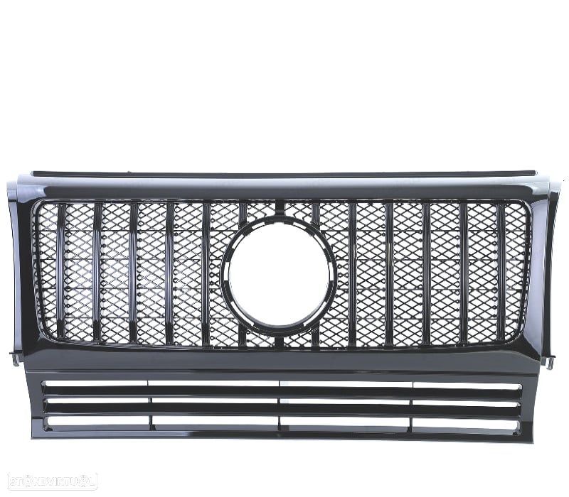 GRELHA FRONTAL MERCEDES CLASE G W463 90-18 LOOK AMG PRETO BRILHANTE - 2