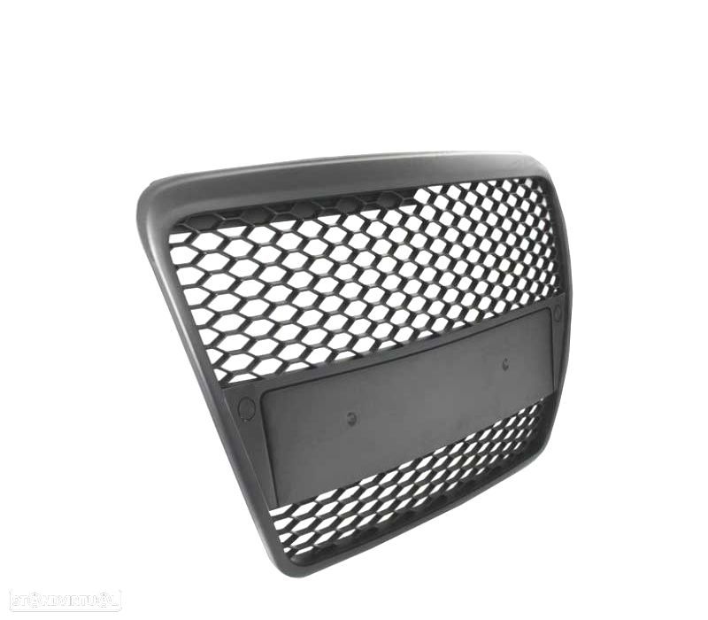 GRELHA FRONTAL AUDI A6 4F 04-08 LOOK RS6 PRETO - 2