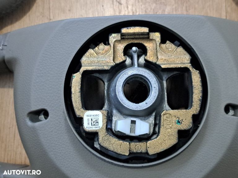 Volan multifunctional inteligent cu padele incalzire din piele bej Original BMW E65 E66 E67 32346761751 - 5