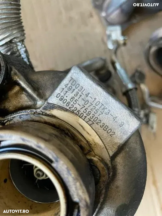 Anexe motor n54 bmw x6 e71  740i F01 335i N54B30A biturbo benzină 326cp 306cp turbine injectoare injector ecu Etc pompa de apa electrică - 8