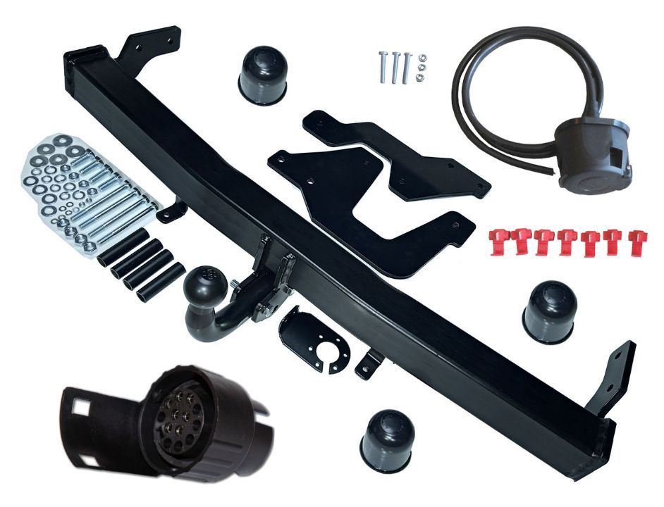 DACIA DOKKER 2012 do 2021 HAK HOLOWNICZY + WIĄZKA + GNIAZDO 7 PIN + ADAPTER 7P1/3PIN - 1
