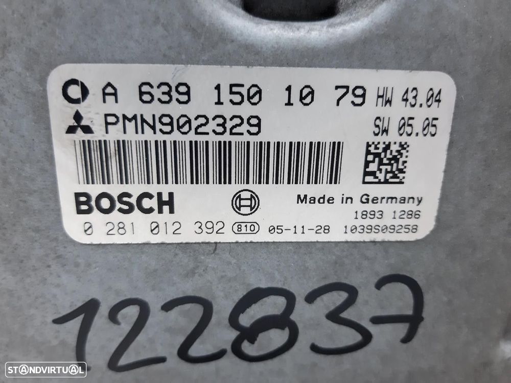 CENTRALINA MOTOR UCE SMART FORFOUR 2006 -A6391501079 - 5