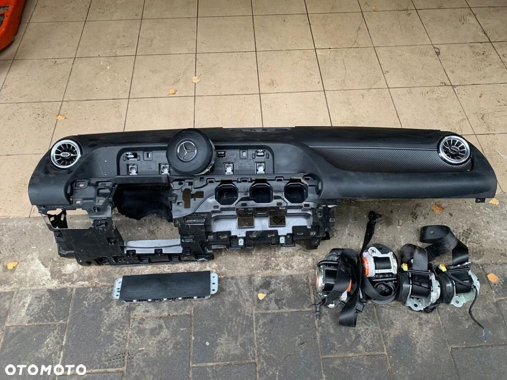 konsola pasy airbag komplet mercedes gla w247 demontaż - 1