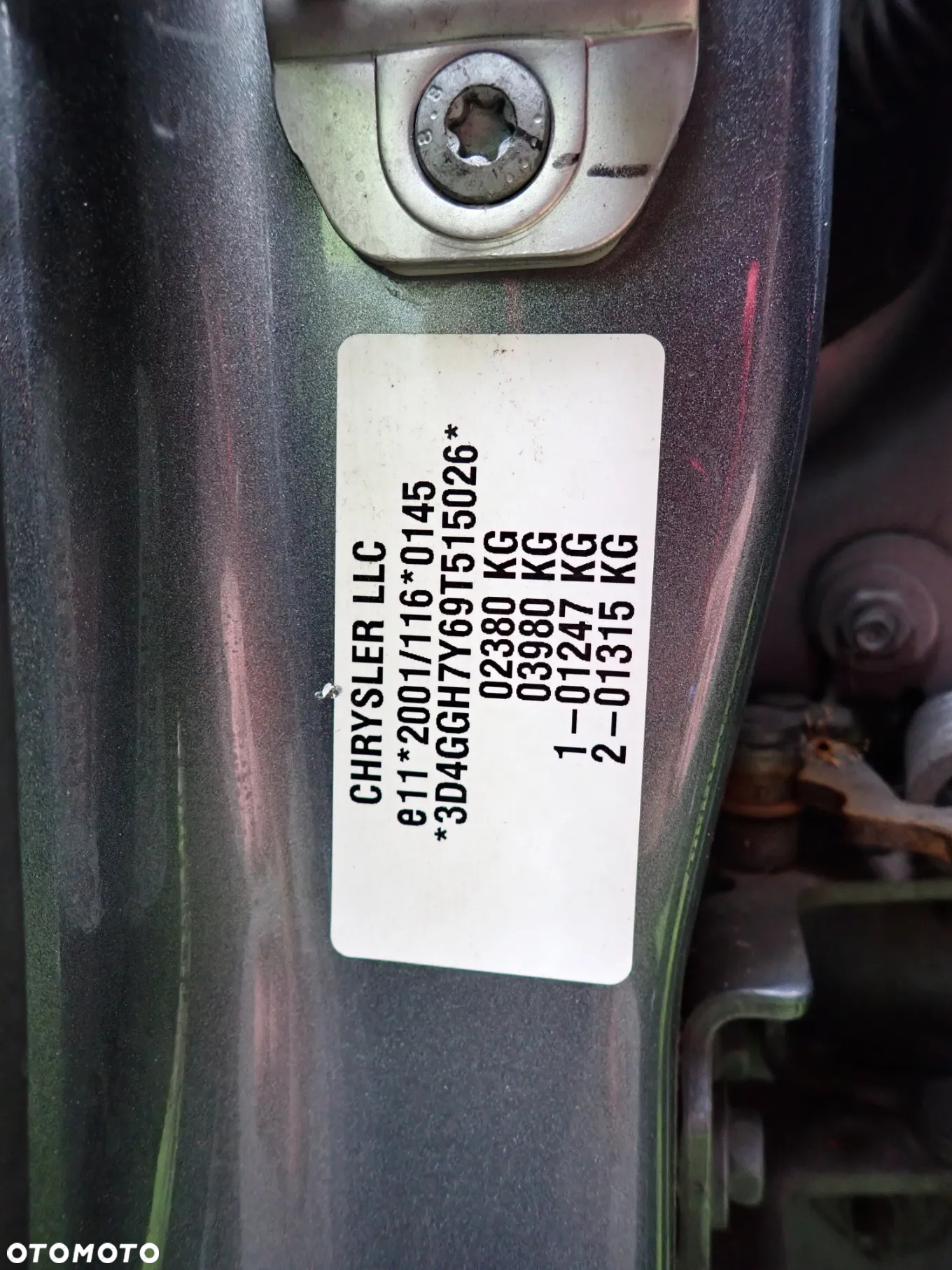 Dodge Journey 2.0 CRD 2010 -  Konsola Kpl. Air Bag,Kpl.Tapicerka Drzwi,Mechanizm Wycieraczek - 8