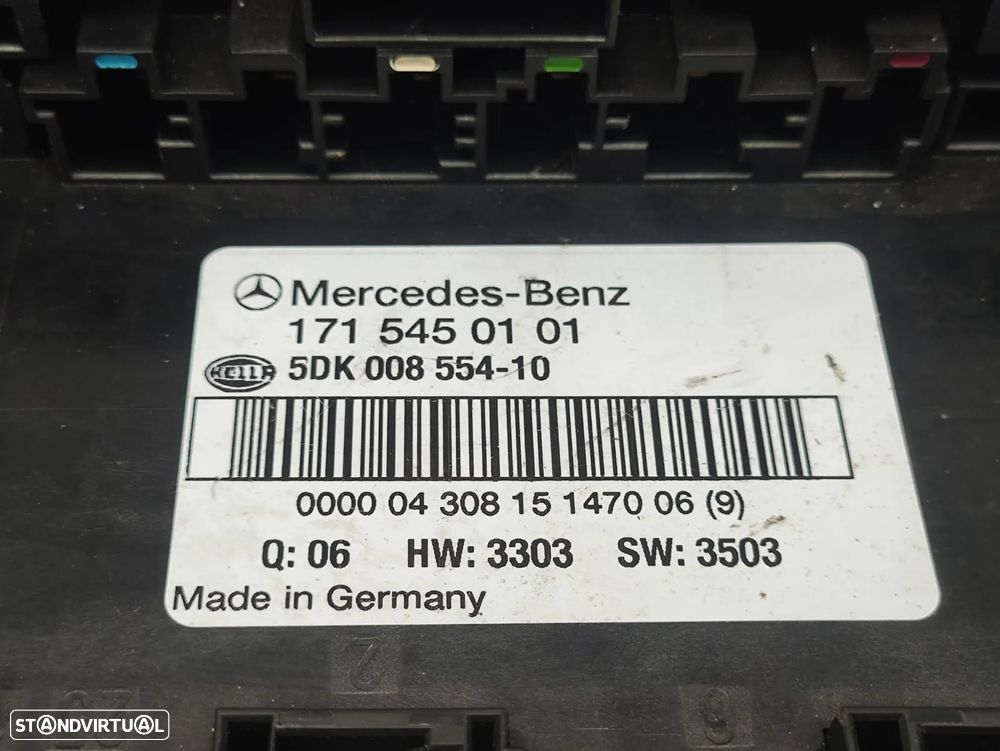 Caixa Modulo BCM Fusiveis Original Mercedes Benz SLK R171 1715450101 2004 a 2011 - 2