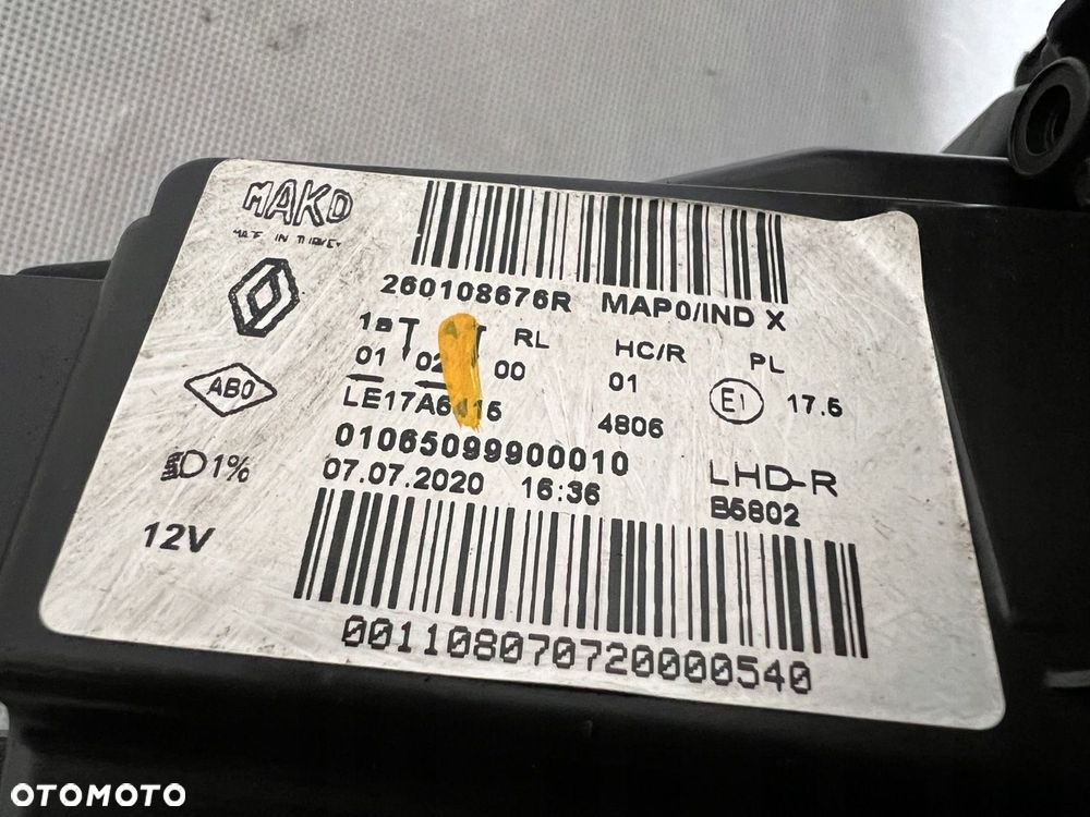 RENAULT CLIO 5 V FULL LED LAMPA LEWA PRAWA REFLEKTOR LEWY PRAWY DEMONTAŻ - 13