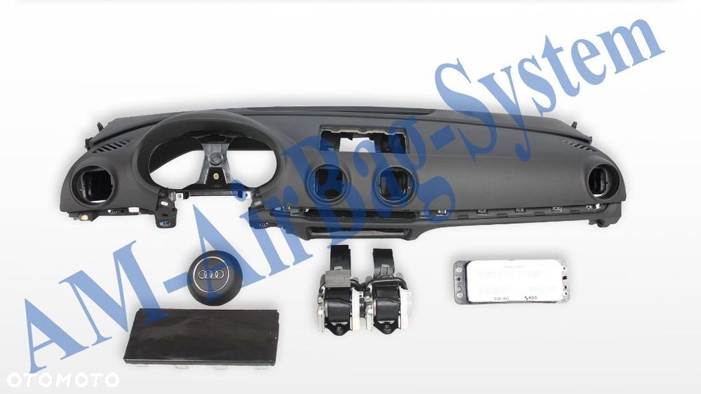 Audi A3 8V Deska Poduszki Pasy AirBag Konsola Kokpit Regeneracja Naprawa - 1