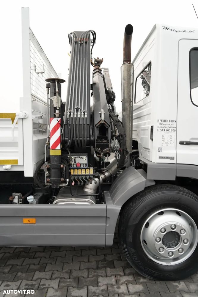 Mercedes-Benz ATEGO 1218 / 4x2 / BASCULATOR + HDS HIAB 0088 BS-3 / PILOT / MANUAL - 17