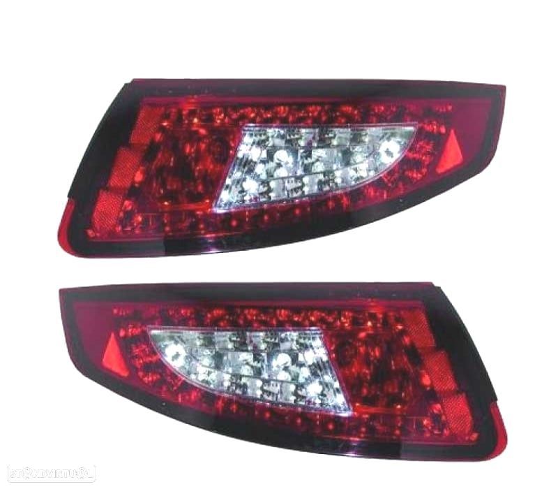 PILOTOS PORSCHE 997 04-08 LED VERMELHO CROMADO - 1