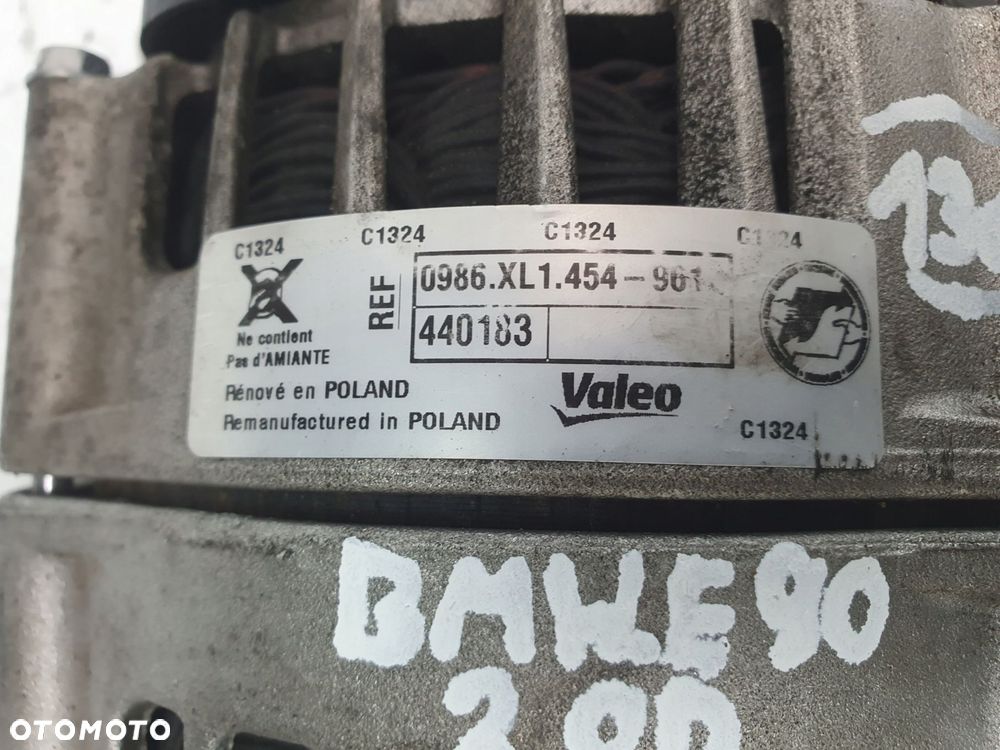 ALTERNATOR BMW E60 E61 E87 E90 E91 2.0 D Valeo 0986XL1454-961 - 8