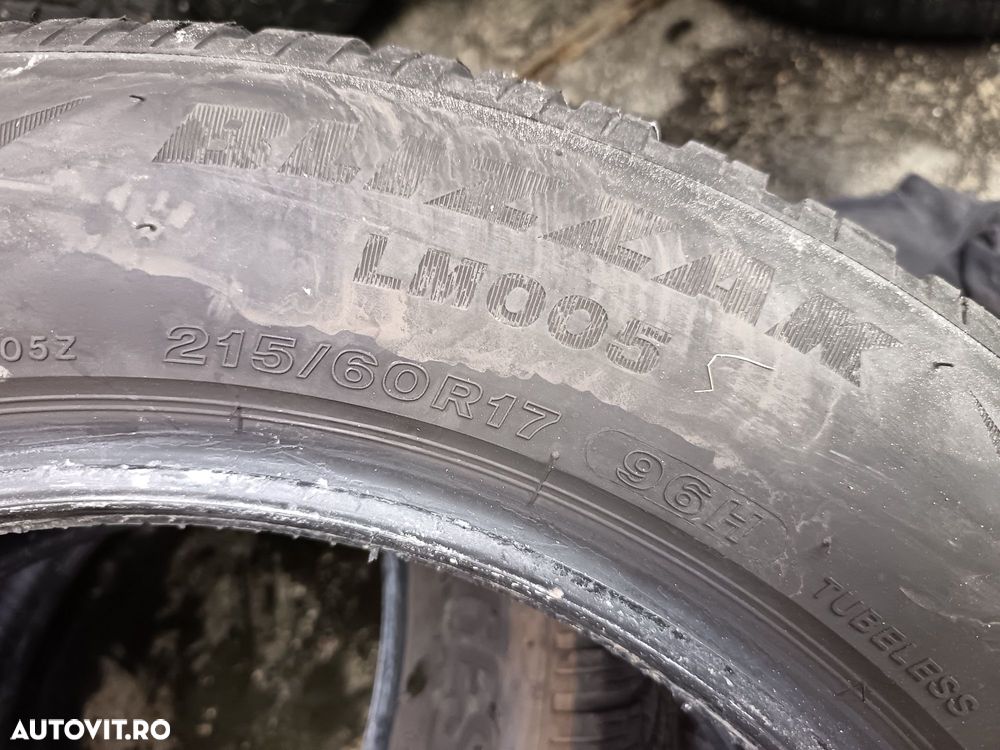 Anvelope MS iarna 215 60 17 bridgestone 2022 5.5mm - 4