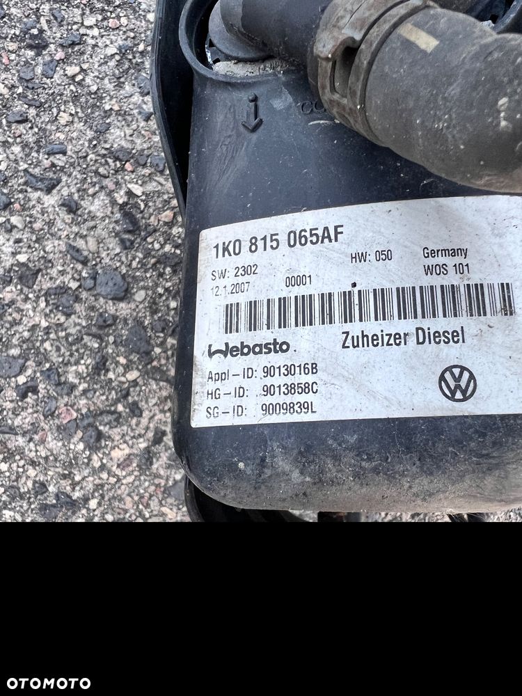 Ogrzewanie postojowe Webasto VW 1K0 815 065AF Części Volkwagen - 1