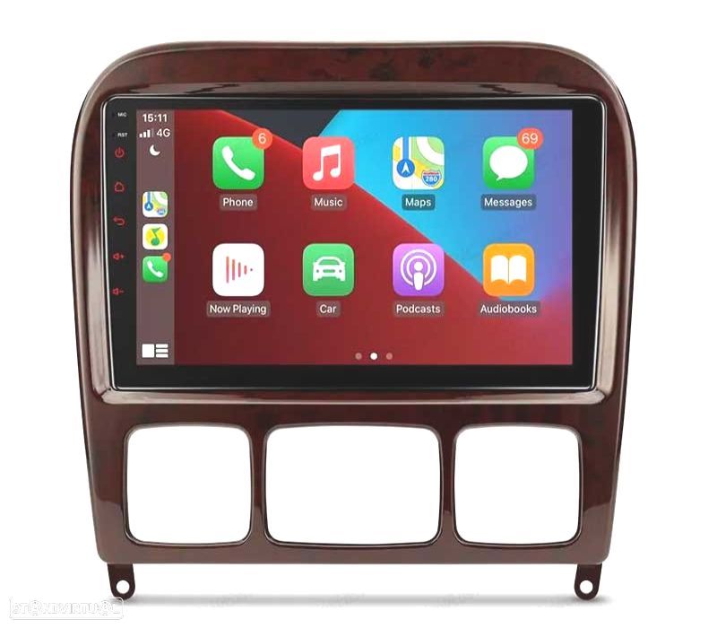 AUTO RÁDIO 9″ GPS ANDROID 13 PARA MERCEDES CLASE S W220 98-05 - 1